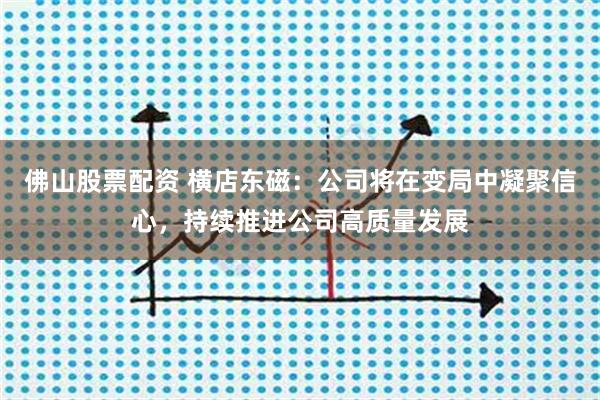 佛山股票配资 横店东磁：公司将在变局中凝聚信心，持续推进公司高质量发展